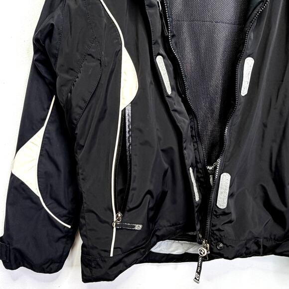 ROSSIGNOL Mens Ski Snowboard Jacket Black Insulated Waterproof Hooded Coat Large - Picture 7 of 16